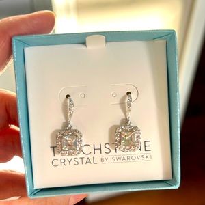Touchstone crystal earrings